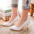 Elegant Pointed Toe Heeled Pumps for Women's Office & Party - Large Size